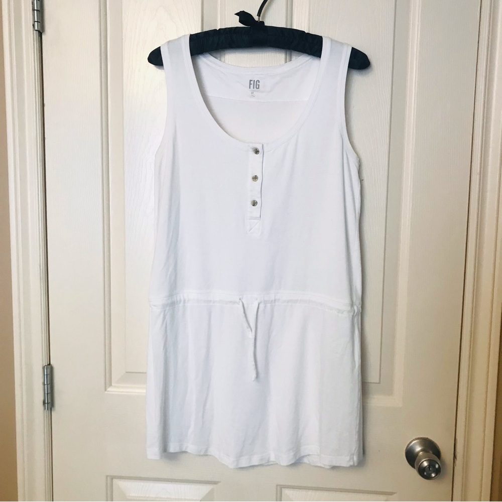 FIG Safari White Sleeveless Dress Size S/M